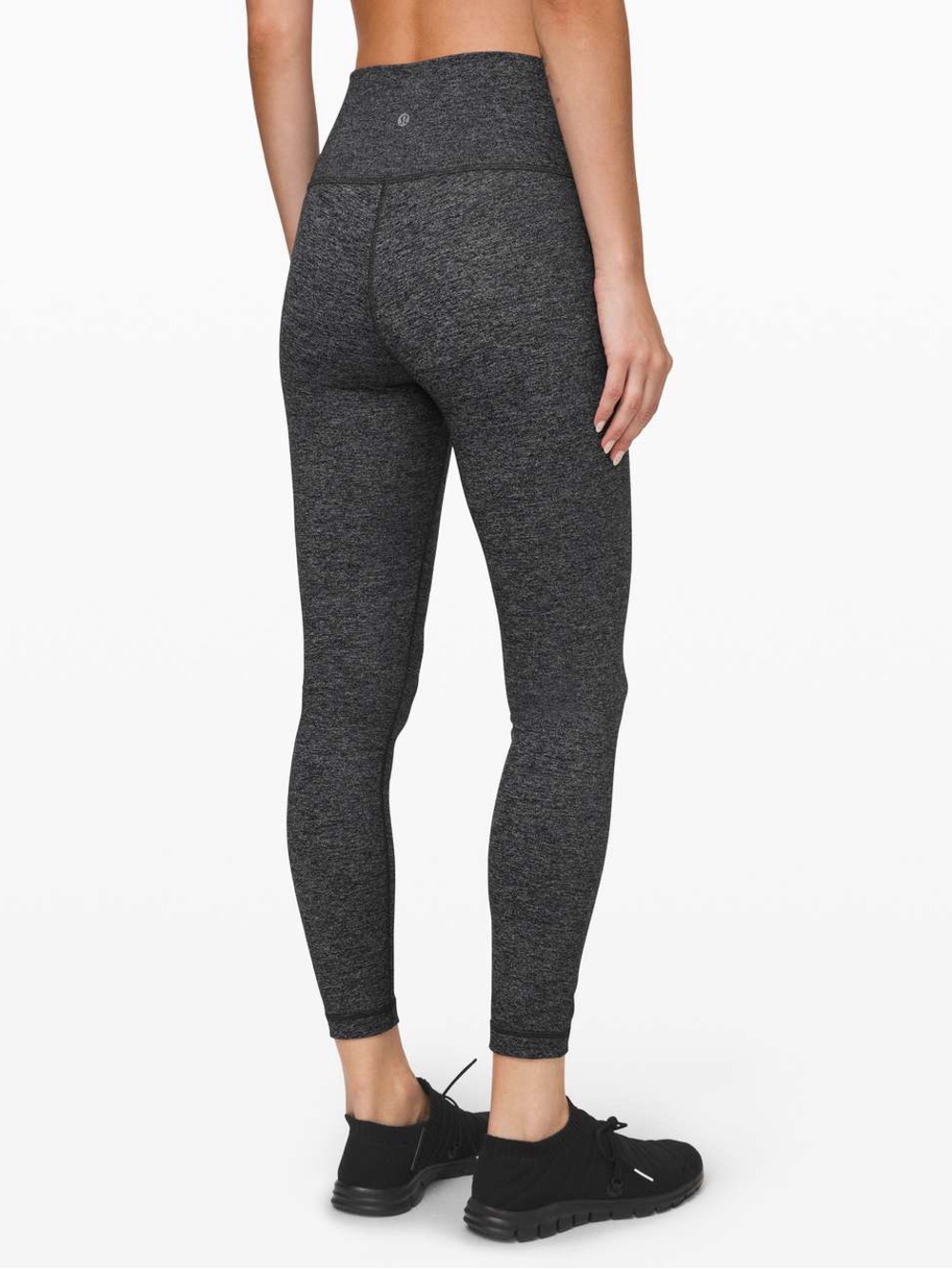 LULULEMON Wunder Under Hi-Rise Heather Black High Waisted Leggings #D
